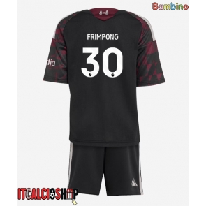 Liverpool Jeremie Frimpong #30 Terza Maglia Bambino 2026-27 Manica Corta (+ Pantaloni corti)